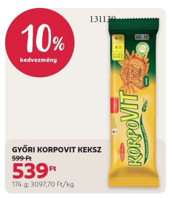 GYŐRI Korpovit keksz