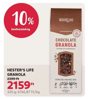 HESTER’S LIFE﻿﻿ Granola