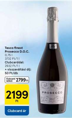 Tesco finest Prosecco D.O.C.