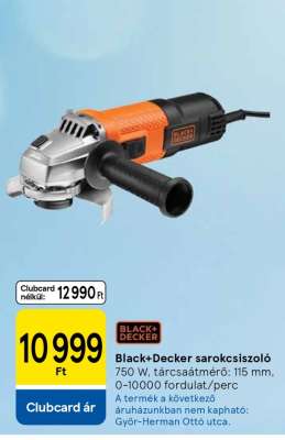 Black+Decker sarokcsiszoló