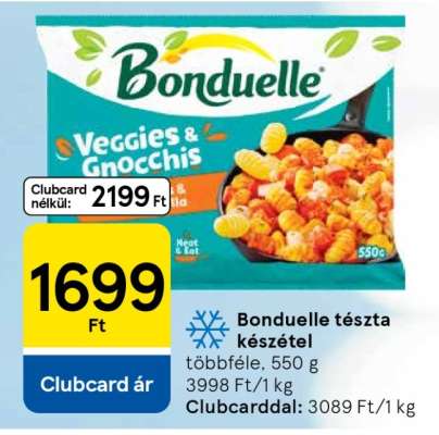 Bonduelle tészta készétel