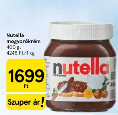 Nutella mogyorókrém