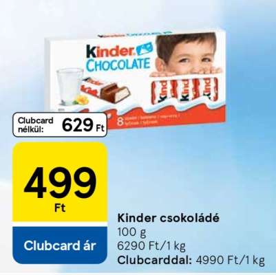 KINDER Csokoládé