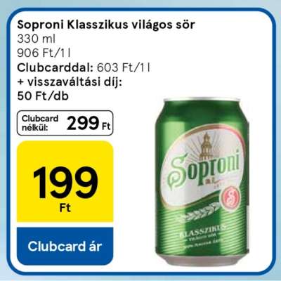 SOPRONI KLASSZIKUS VILÁGOS SÖR