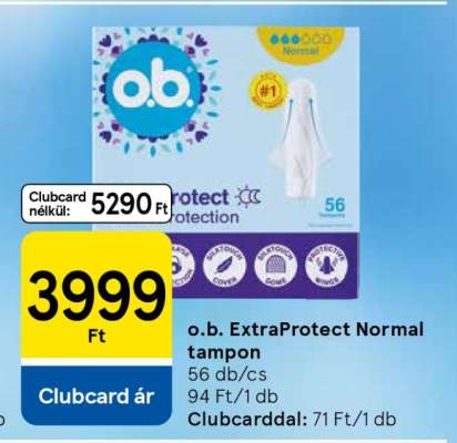 o.b. ExtraProtect Normal tampon