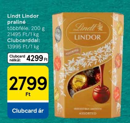 Lindt Lindor praliné