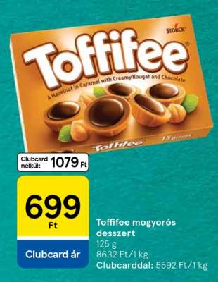 Toffifee mogyorós desszert
