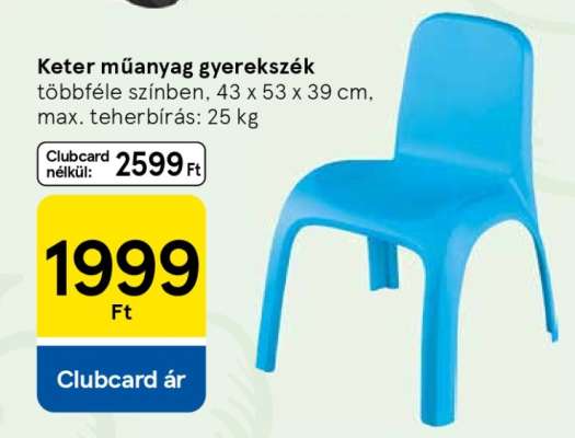 Keter műanyag gyerekszék