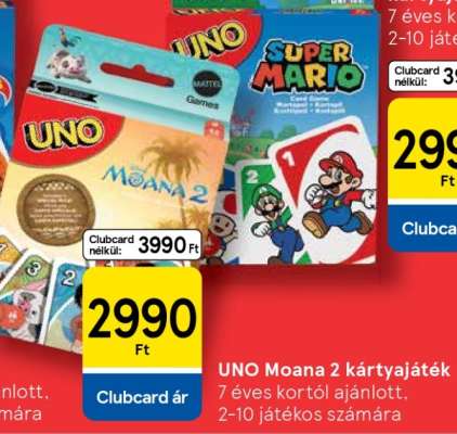 UNO Moana 2 kártyajáték