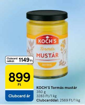 KOCH'S Tormás Mustár