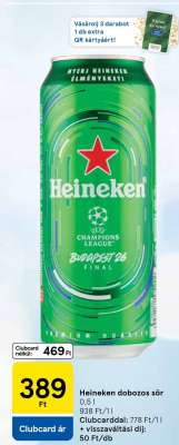 Heineken Dobozos Sör