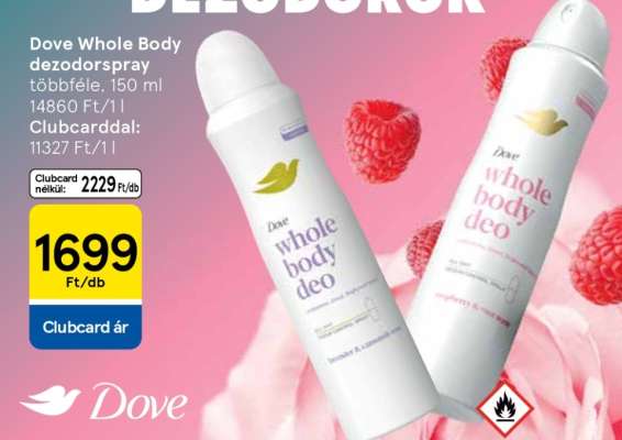 Dove Whole Body dezodorspray