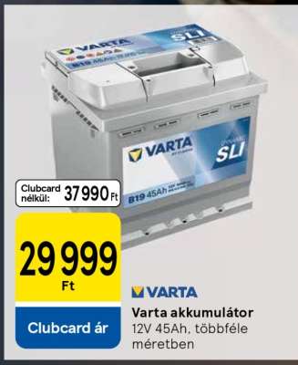 Varta akkumulátor
