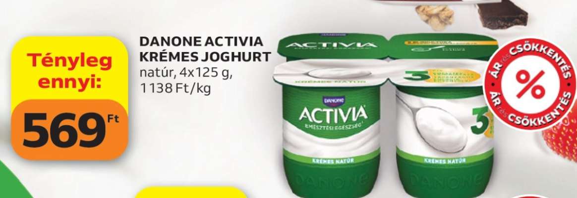 DANONE ACTIVIA KRÉMES JOGHURT