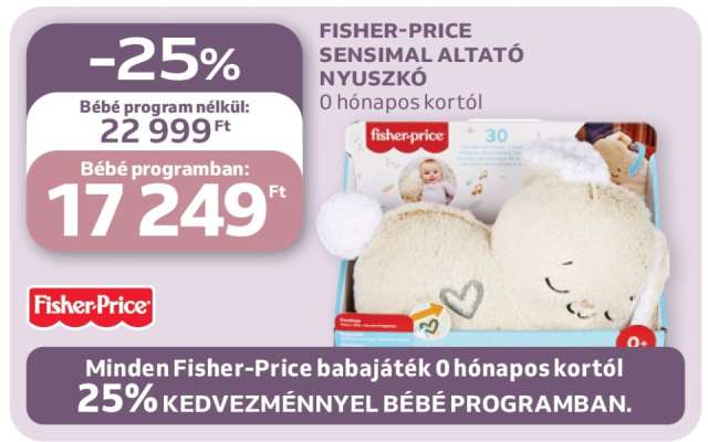 FISHER-PRICE SENSIMAL ALTATÓ NYUSZKÓ