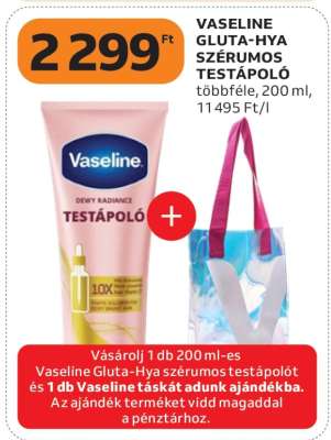 VASELINE GLUTA-HYA SZÉRUMOS TESTÁPOLÓ