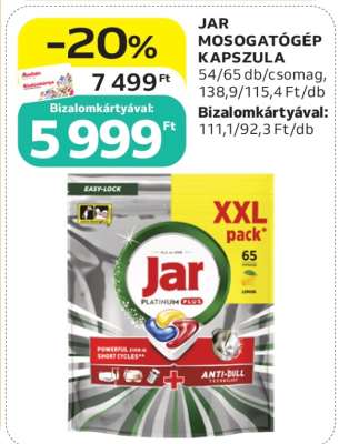 Jar mosogatógép-kapszula