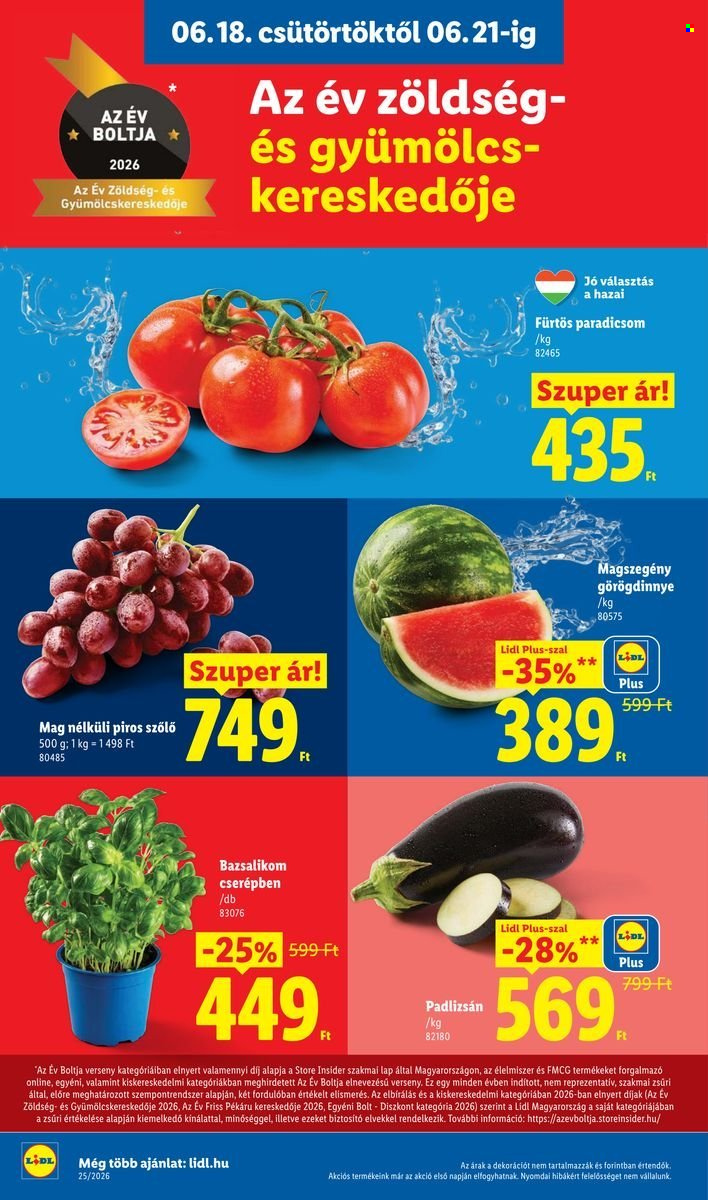Lidl akciós újságok - 2026.06.18 - 2026.06.24. Oldal 2