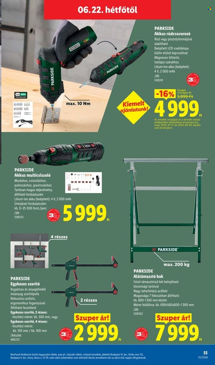 Lidl akciós újságok - 2026.06.18 - 2026.06.24. Oldal 55