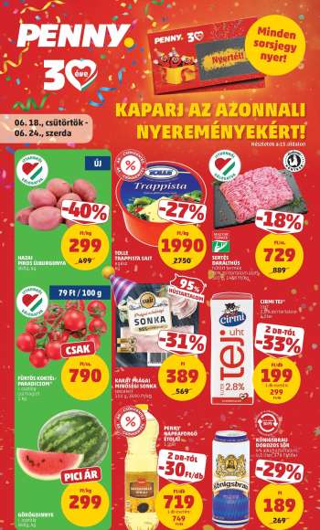 Újság Penny Market - 2026.06.18 - 2026.06.24.