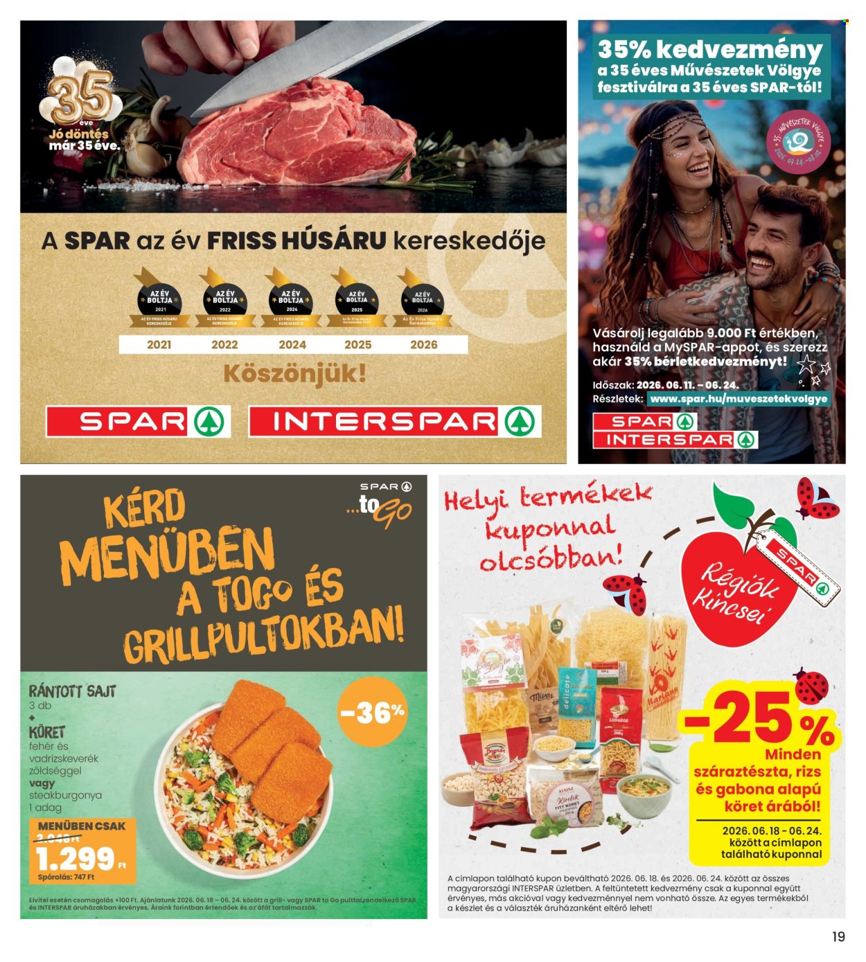 INTERSPAR akciós újságok - 2026.06.18 - 2026.06.24. Oldal 19
