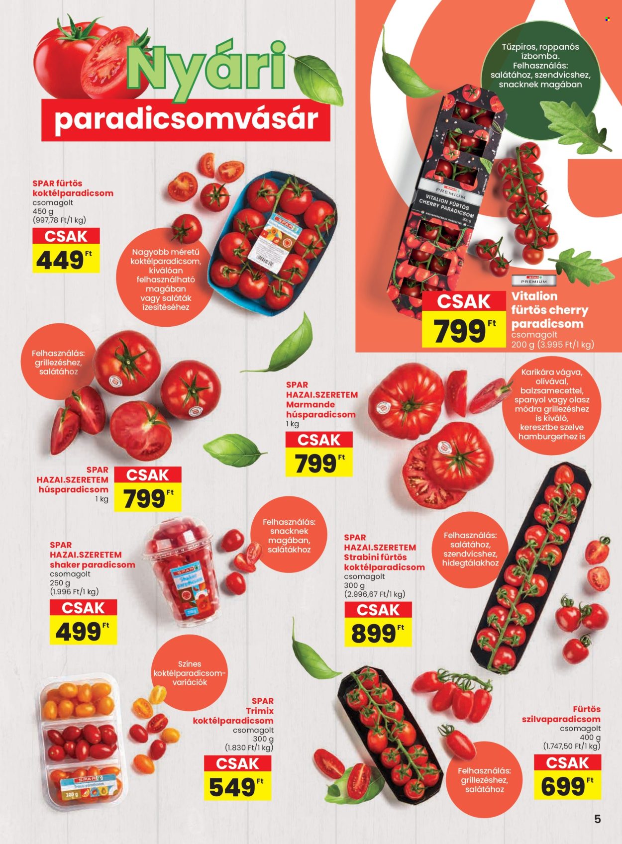 SPAR akciós újságok - 2026.06.18 - 2026.06.24. Oldal 5