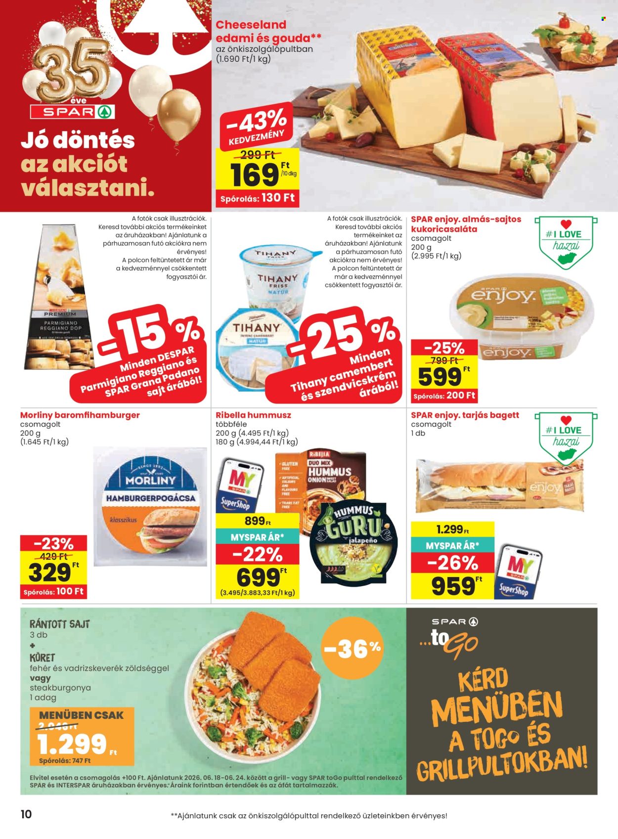 SPAR akciós újságok - 2026.06.18 - 2026.06.24. Oldal 10