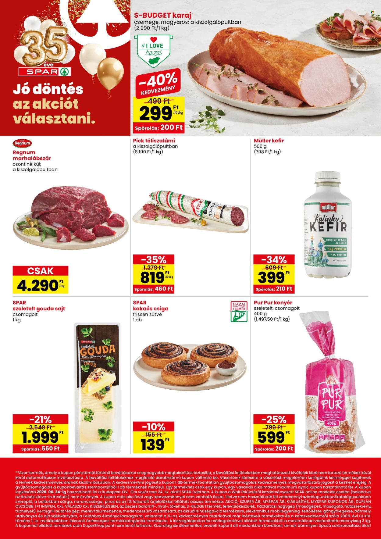 SPAR Szupermarket akciós újságok - 2026.06.18 - 2026.06.24. Oldal 2