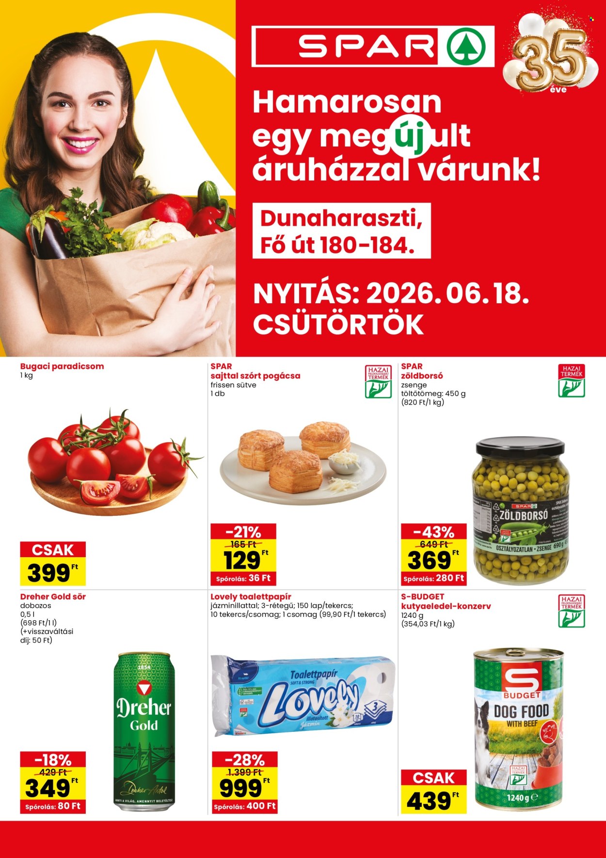 SPAR Szupermarket akciós újságok - 2026.06.18 - 2026.06.24. Oldal 1