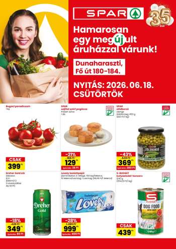 Újság SPAR Szupermarket - 2026.06.18 - 2026.06.24.