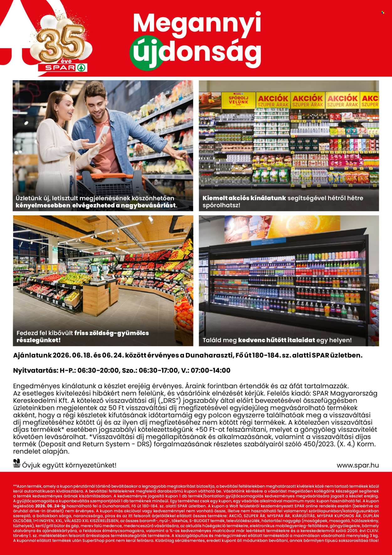SPAR Szupermarket akciós újságok - 2026.06.18 - 2026.06.24. Oldal 2