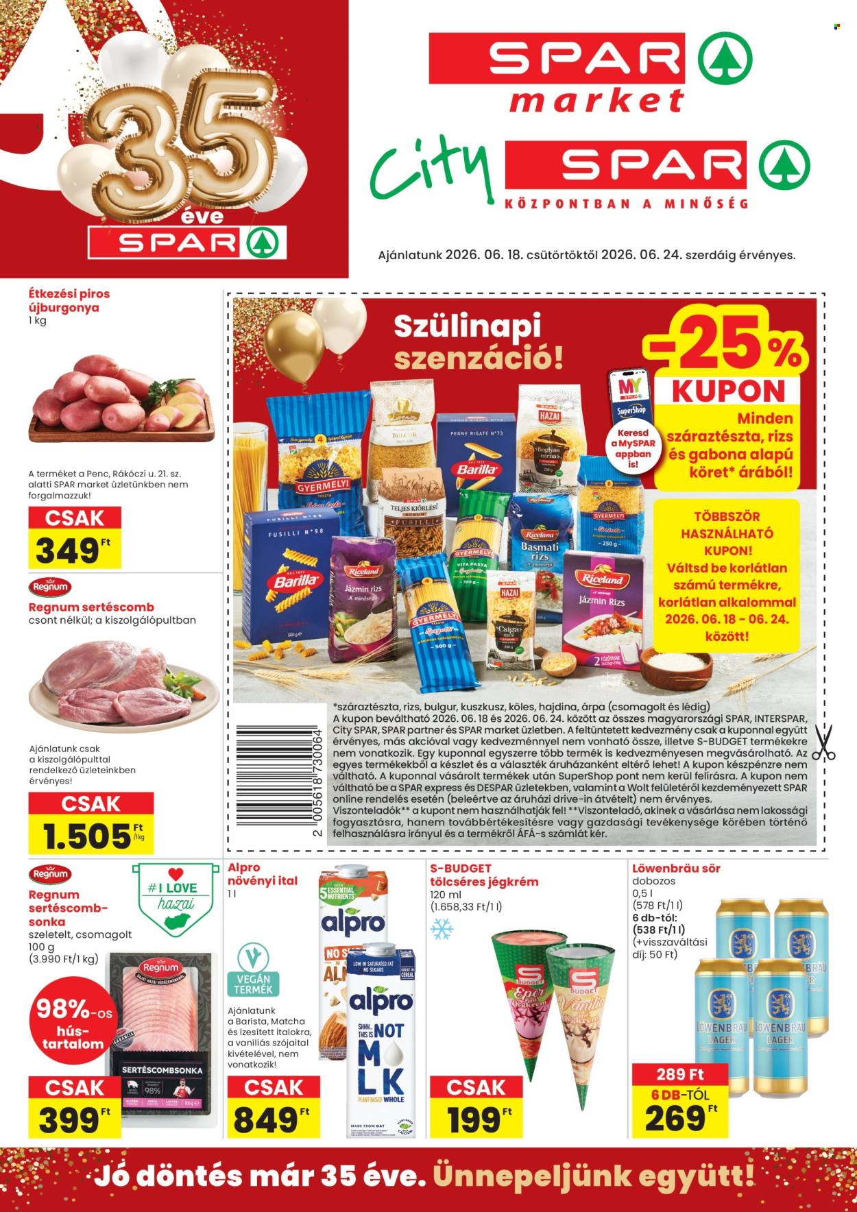 SPAR akciós újságok - 2026.06.18 - 2026.06.24. Oldal 1