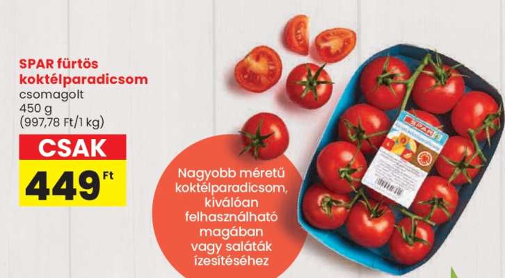 SPAR fürtös koktélparadicsom