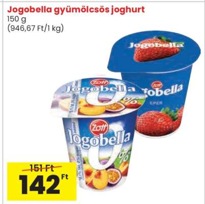 Jogobella gyümölcsös joghurt