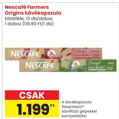 Nescafé Farmers Origins kávékapszula