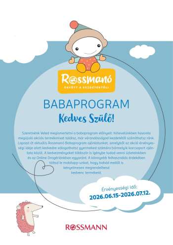 Újság Rossmann - 2026.06.15 - 2026.07.12.