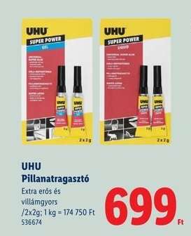 UHU Pillanatragasztó
