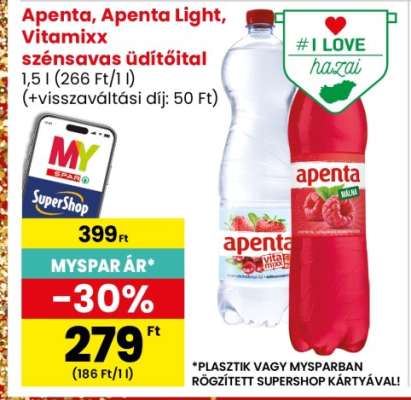 Apenta, Apenta Light, Vitamixx szénsavas üdítőital