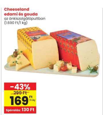 Cheeseland edami és gouda