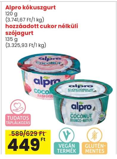 Alpro kókuszgurt