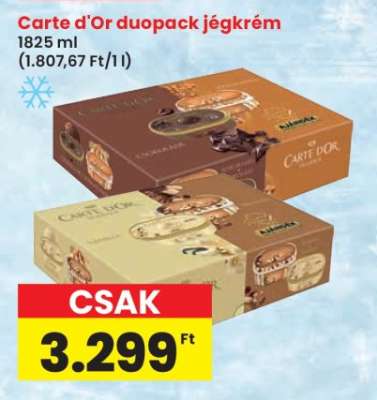 Carte d'Or duopack jégkrém