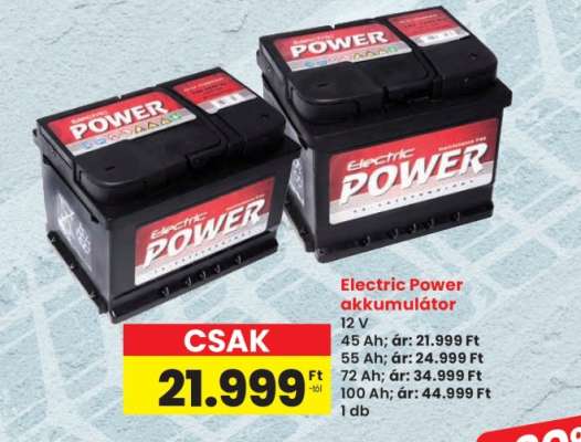 Electric Power akkumulátor