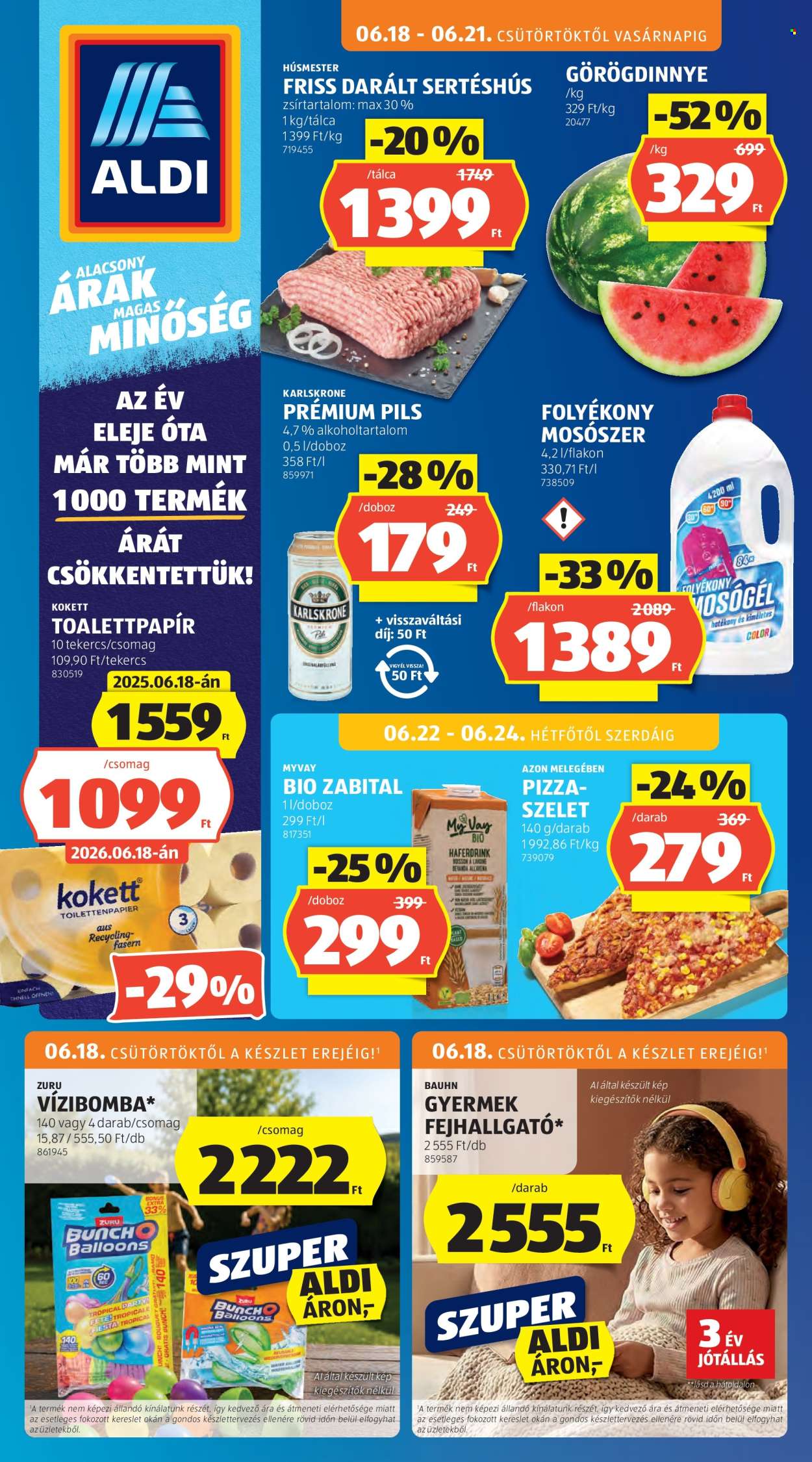 Aldi akciós újságok - 2026.06.18 - 2026.06.24. Oldal 1