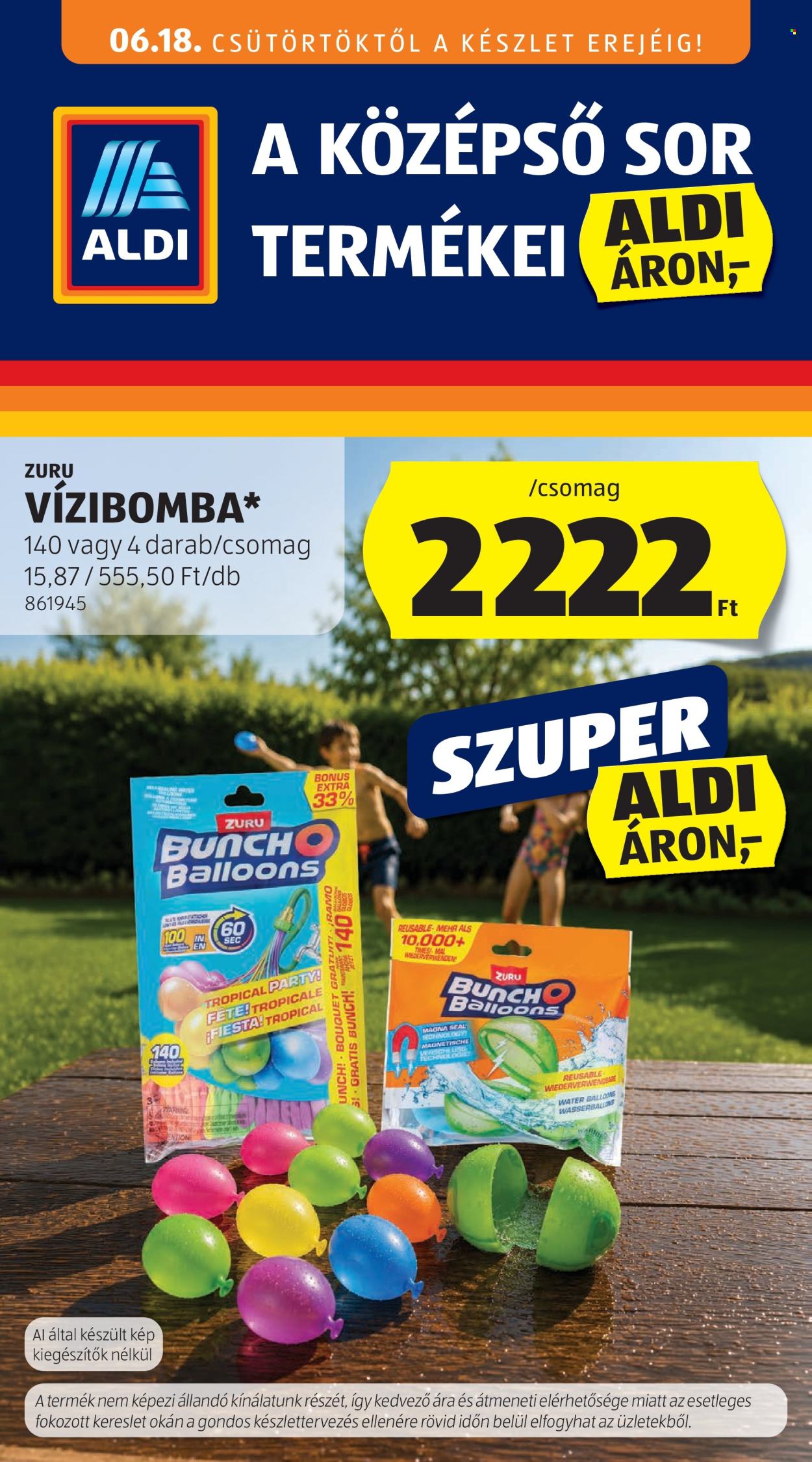 Aldi akciós újságok - 2026.06.18 - 2026.06.24. Oldal 1