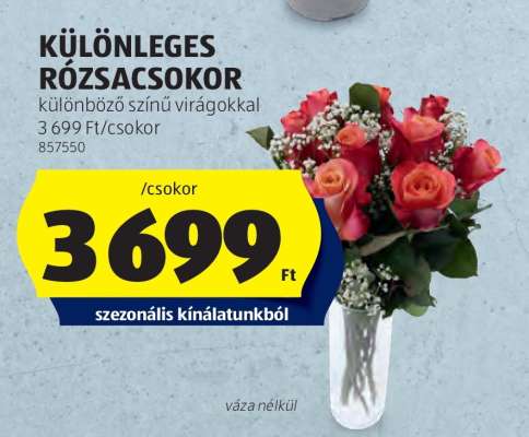 Különleges Rózsacsokor