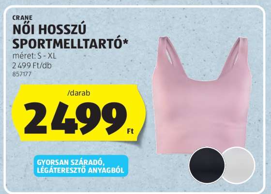 CRANE Női Hosszú Sportmelltartó