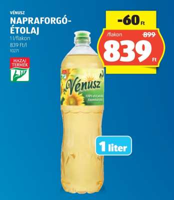 VÉNUSZ Napraforgó-étolaj