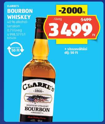 Clarke's Bourbon Whiskey