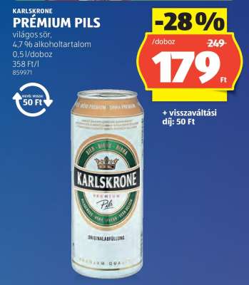 KARLSKRONE PRÉMIUM PILS