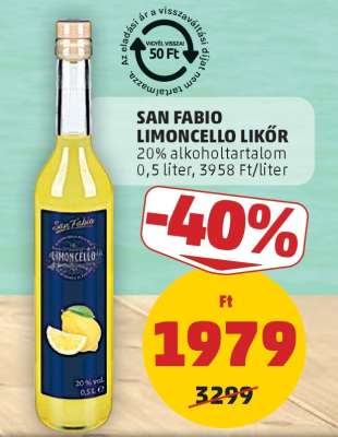 SAN FABIO LIMONCELLO LIKŐR